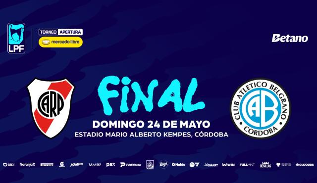 La cuenta regresiva para la final del Torneo Apertura 2026 ya comenzó y miles de hinchas buscan asegurarse un lugar en el Estadio Mario Alberto Kempes de Córdoba, sede elegida por la AFA para definir al nuevo campeón del fútbol argentino. El partido se jugará el domingo 24 de mayo desde las 15:30 y la venta de entradas tendrá un esquema escalonado con preventa, cupos limitados y validación obligatoria mediante DNI.