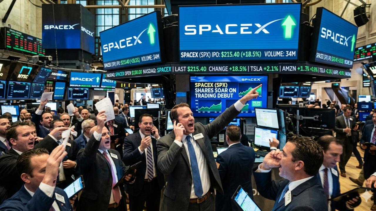 SpaceX debuta en el Nasdaq con la oferta pública más grande de la historia: u$s 75.000 millones a una valuación de 1,75 billones de dólares. 