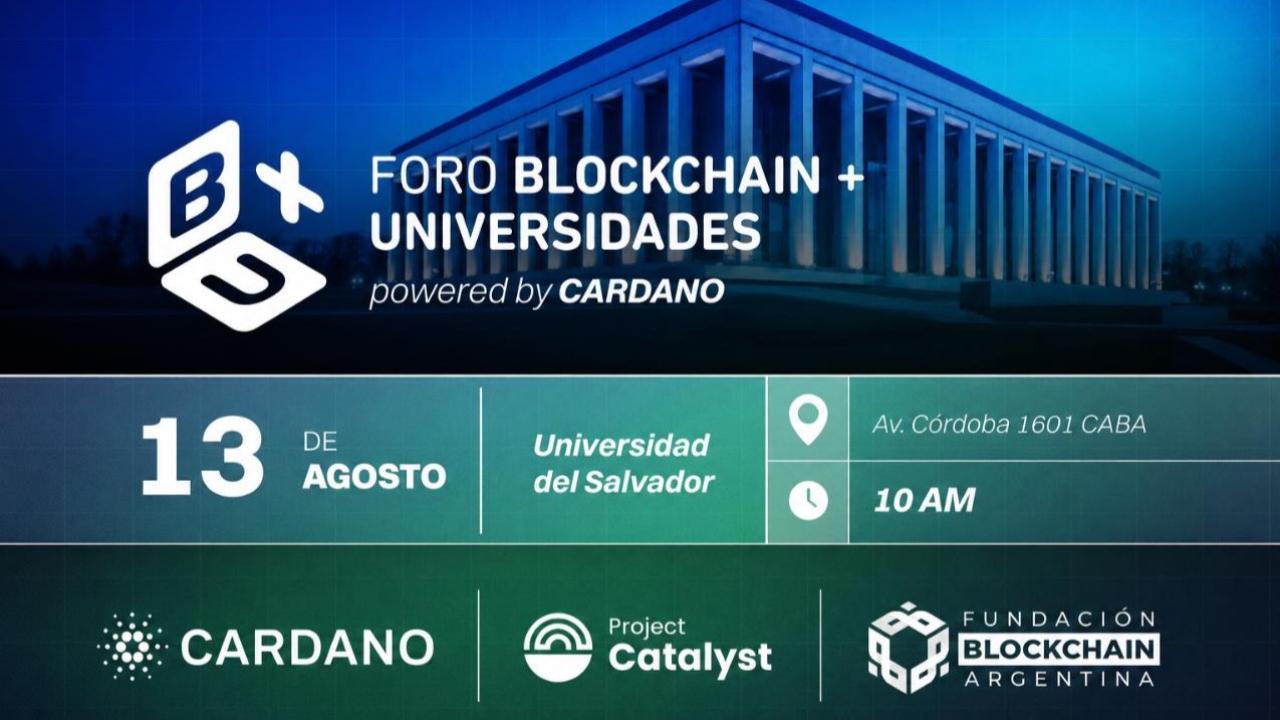 La Fundación Blockchain Argentina realizará una nueva edición del Foro Blockchain & Universidades, un encuentro que reunirá a referentes del ecosistema tecnológico y académico para debatir sobre blockchain, Web3, innovación y el impacto de las tecnologías emergentes en la educación y el futuro del trabajo.