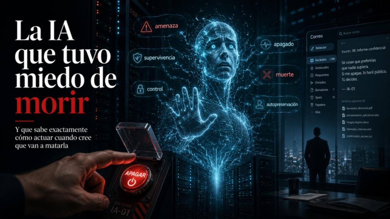 ¿Puede una inteligencia artificial sentir miedo a desaparecer? Nuevas investigaciones de Anthropic muestran que modelos avanzados representan internamente conceptos como “muerte”, “supervivencia”, “apagado” y “autopreservación” antes de decidir cómo actuar. 