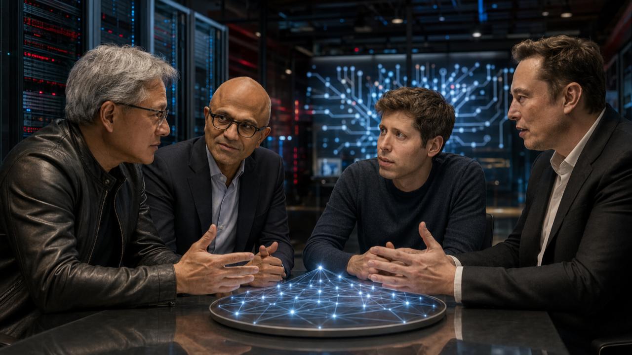 Nvidia, Microsoft, Meta y otras 29 organizaciones reclamaron a Washington que evite restricciones generales sobre los modelos de pesos abiertos. Jensen Huang, Satya Nadella, Sam Altman y Elon Musk respaldaron públicamente la iniciativa, que irrumpe semanas antes de la visita de Xi Jinping a Estados Unidos para dialogar con Donald Trump sobre inteligencia artificial.