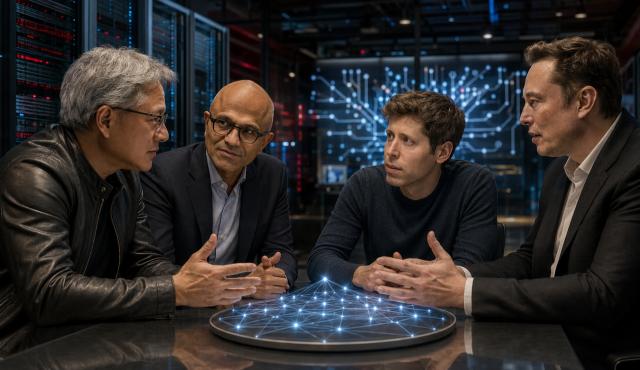Nvidia, Microsoft, Meta y otras 29 organizaciones reclamaron a Washington que evite restricciones generales sobre los modelos de pesos abiertos. Jensen Huang, Satya Nadella, Sam Altman y Elon Musk respaldaron públicamente la iniciativa, que irrumpe semanas antes de la visita de Xi Jinping a Estados Unidos para dialogar con Donald Trump sobre inteligencia artificial.