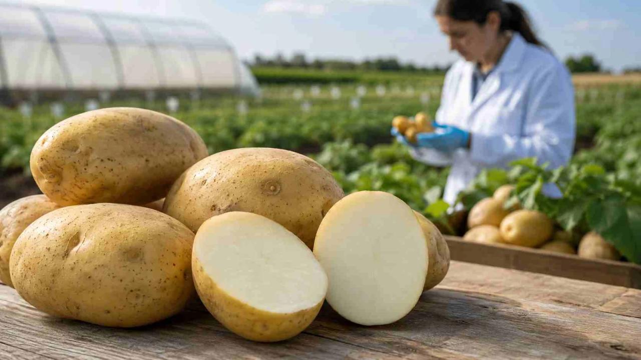 Desarrollada por especialistas del INTA Balcarce y el Conicet, la nueva variedad reduce el oscurecimiento provocado por golpes y cortes. La innovación busca disminuir pérdidas, descartes industriales y desperdicio de alimentos.