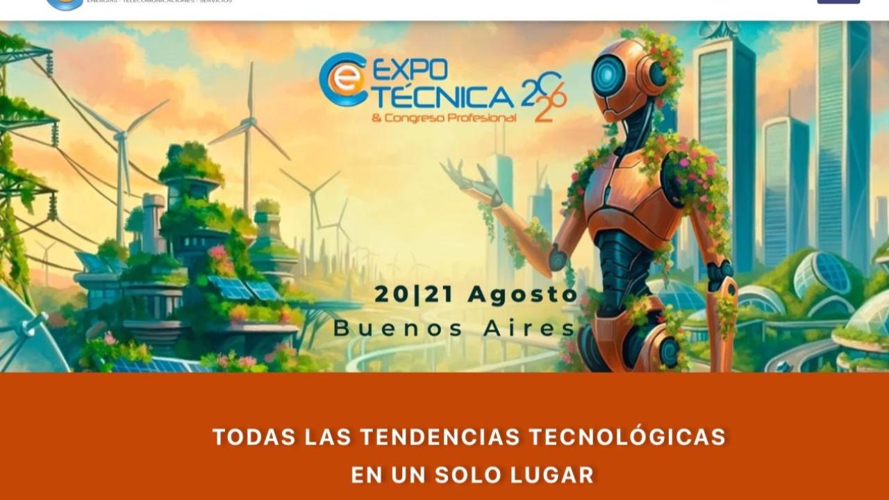 En el marco de ExpoTécnica 2026, este 20 de agosto se realizará el seminario profesional “Tecnología y ciudades inteligentes, innovación y desarrollo”, un espacio que reunirá a especialistas, funcionarios y referentes del sector tecnológico para analizar cómo la transformación digital está cambiando la gestión y el futuro de las ciudades.