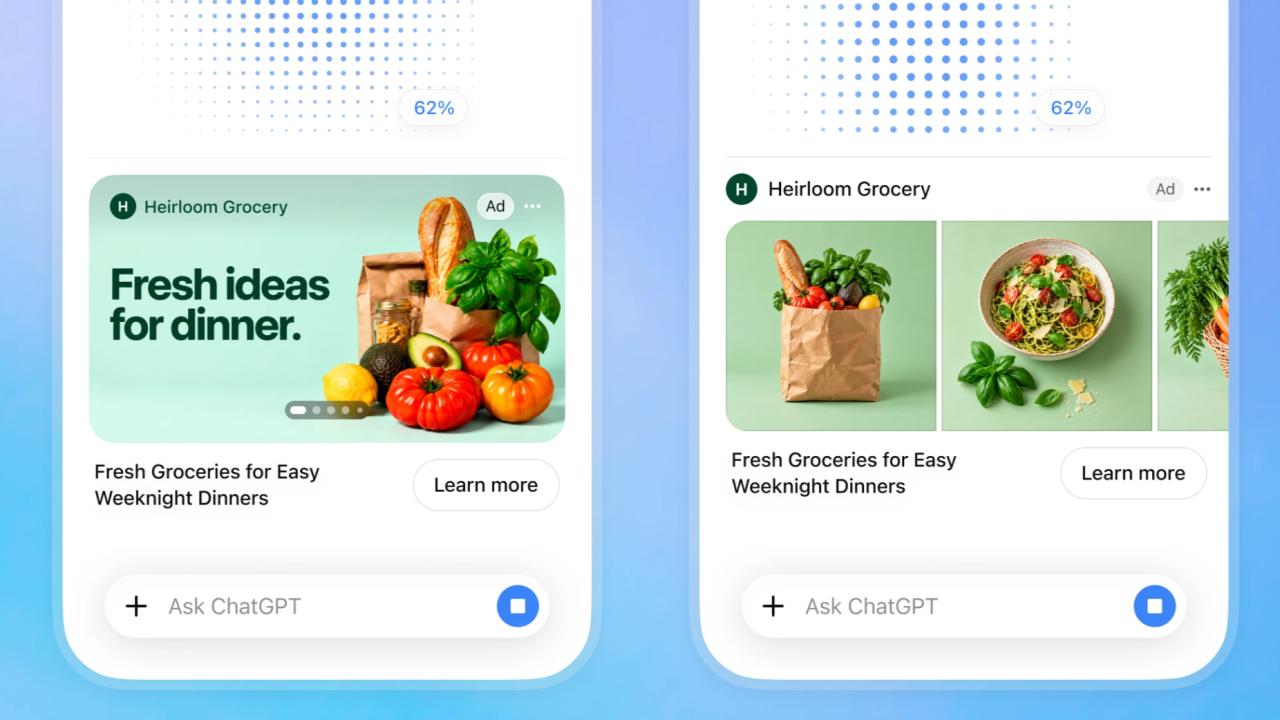 La compañía comenzará a probar en Estados Unidos un formato visual integrado al proceso de generación de imágenes. El movimiento busca transformar la enorme audiencia de ChatGPT en un negocio publicitario y diferencia su estrategia de la adoptada por Anthropic.