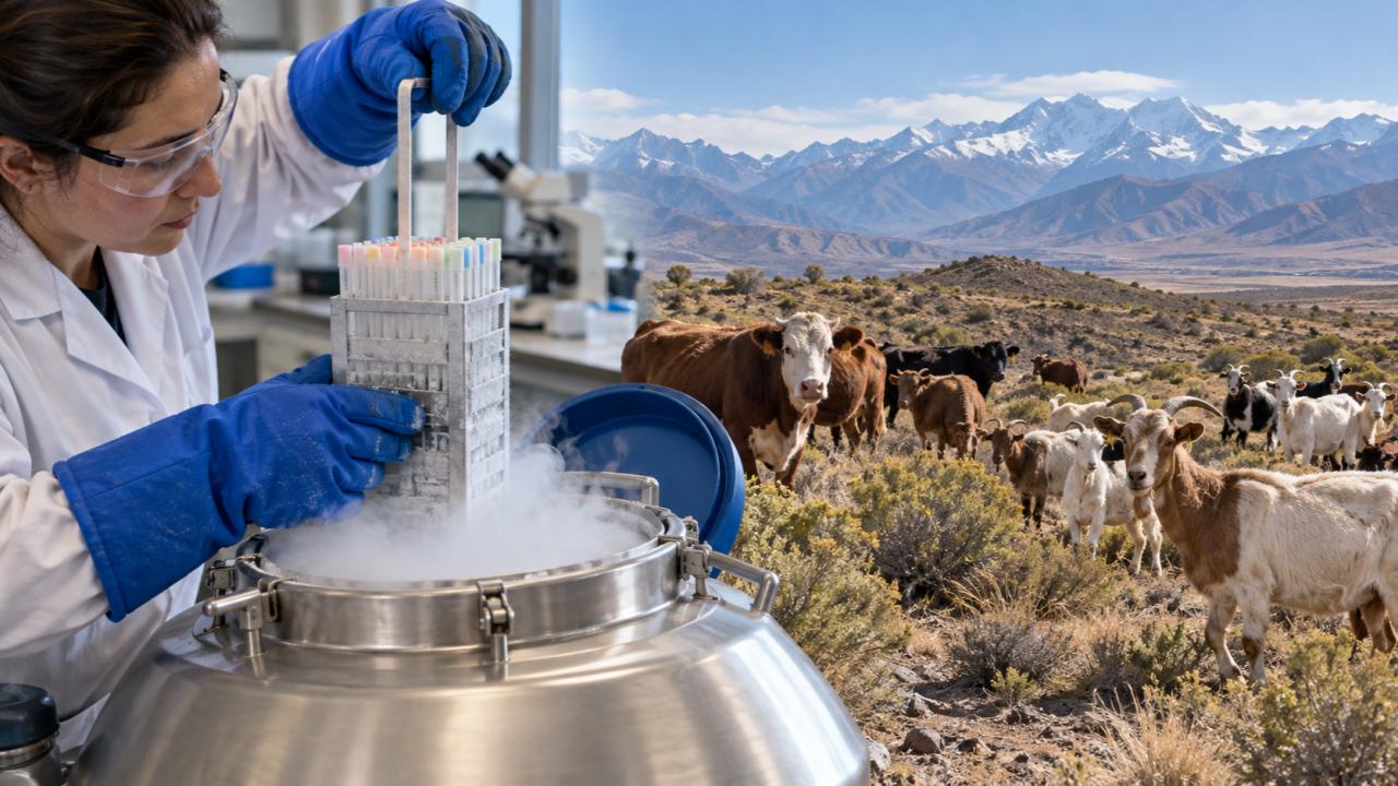 Investigadores del CONICET y el Gobierno provincial trabajan en la conservación de semen y embriones y en técnicas de reproducción asistida. La iniciativa busca preservar recursos genéticos valiosos y fortalecer la producción, especialmente frente a pérdidas de animales por sequías e incendios.
