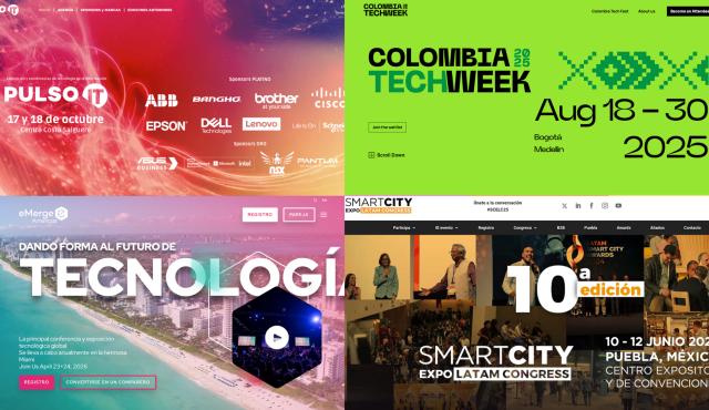 En América Latina, se llevan a cabo diversas ferias de tecnología que abarcan una amplia gama de temas y atraen a profesionales, empresas y entusiastas del sector. Algunas de las principales y más destacadas incluyen: