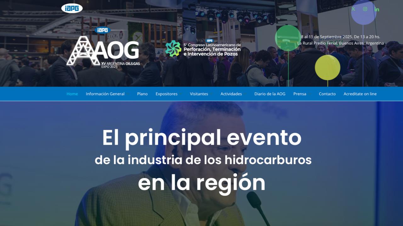 Del 8 al 11 de septiembre, La Rural será sede de la XV edición de la Oil & Gas Expo 2025, organizada por el Instituto Argentino del Petróleo y del Gas (IAPG). Con más de 400 expositores y la presencia de delegaciones internacionales, se perfila como el encuentro energético más importante de América Latina.