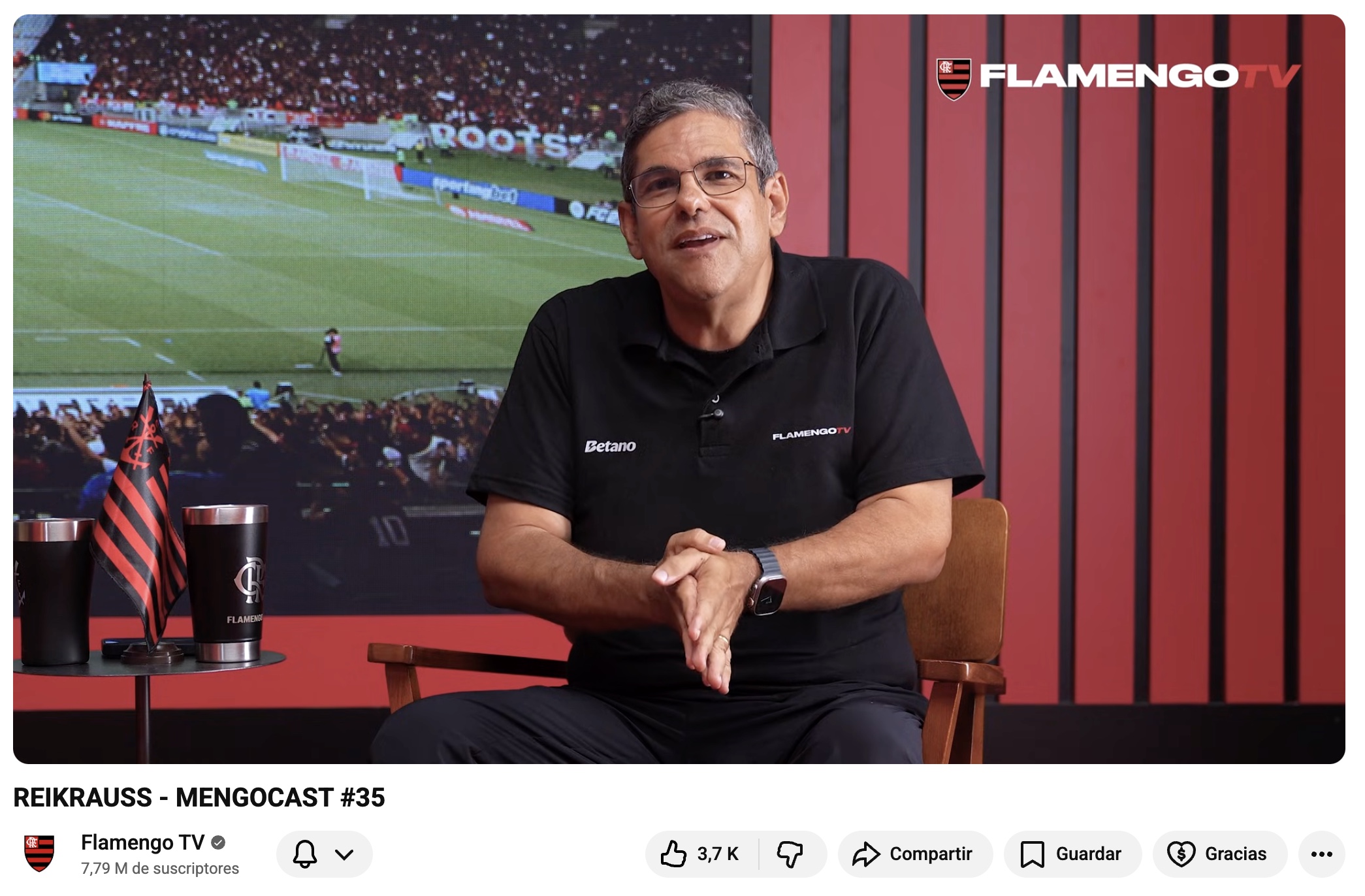 El podcast del Flamengo, clave para capturar seguidores en YouTube