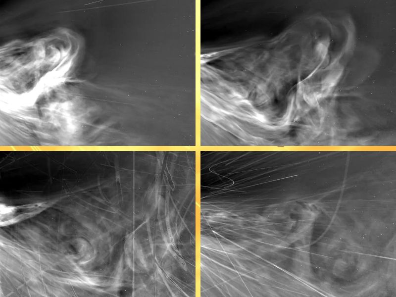 Imágenes capturadas por la sonda Parker de la NASA