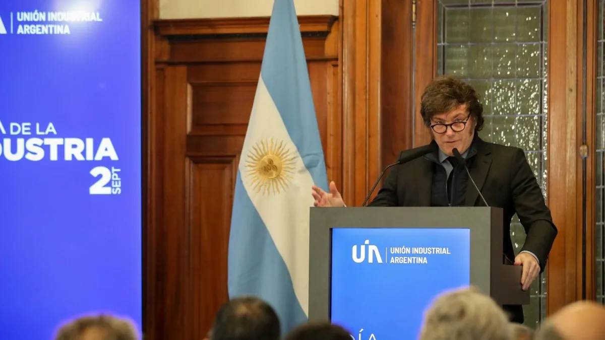 Exposición del presidente Javier Milei en la UIA.