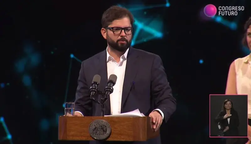 Presidente de Chile Gabriel Boric