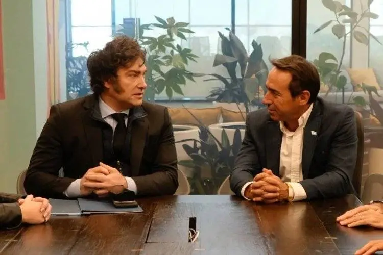 Galperin junto al presidente Javier Milei