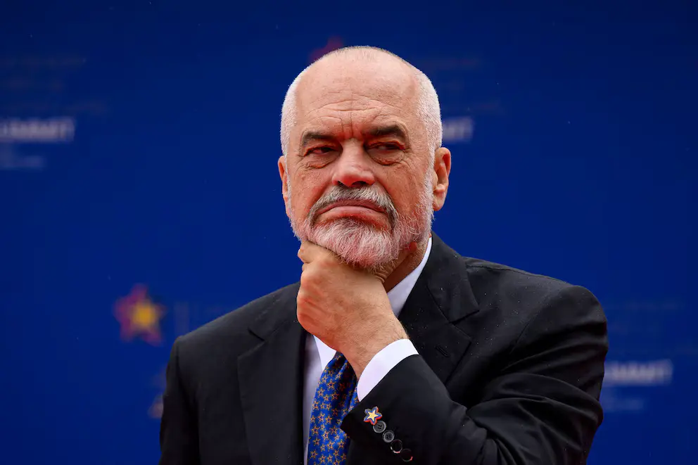 Edi Rama, primer ministro de Albania (León Neal/Pool vía REUTERS)