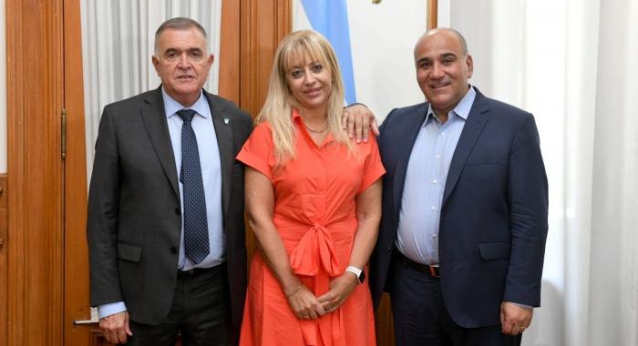 Jaldo, Chahla y Manzur en Casa de Gobierno