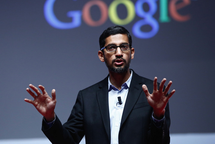 Sundar Pichai, CEO de Alphabet, matriz de Google